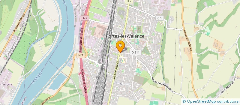 localisation de l'entreprise MADAME CORINNE DERMENT  PORTES-LES-VALENCE