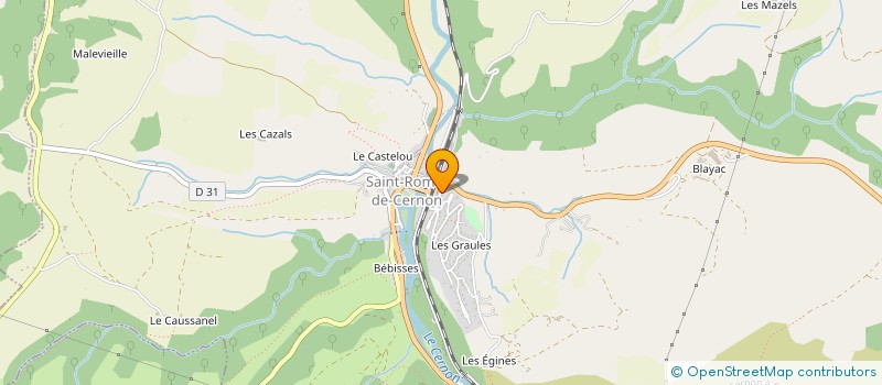 localisation de l'entreprise MADAME CORINNE DERVAUX  SAINT-ROME-DE-CERNON