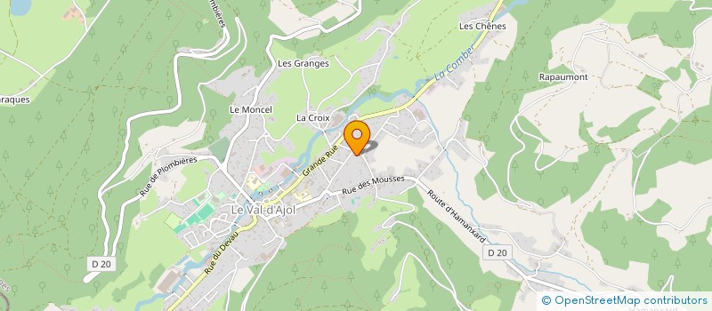 localisation de l'entreprise MADAME CORINNE DESCHAMPS  LE VAL-D'AJOL