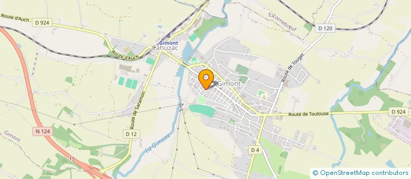 localisation de l'entreprise MADAME CORINNE DESCOUS  GIMONT