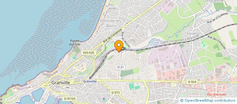 localisation de l'entreprise MADAME CORINNE DESLANDRES  GRANVILLE