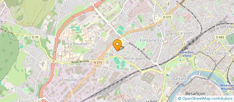 localisation de l'entreprise MADAME CORINNE DESNEULIN à BESANCON
