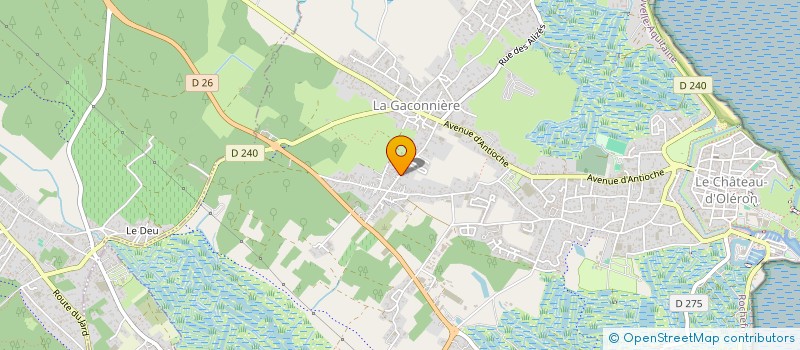 localisation de l'entreprise MADAME CORINNE DESORMEAU  LE CHATEAU-D'OLERON