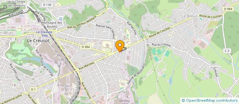 localisation de l'entreprise MADAME CORINNE DESVIGNES à LE CREUSOT