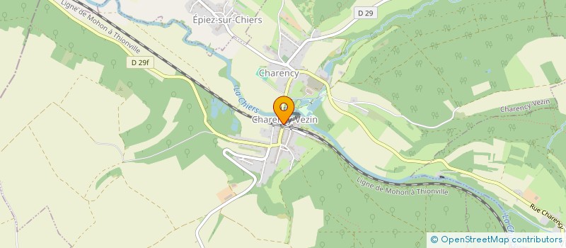 localisation de l'entreprise MADAME CORINNE DEVAUX  CHARENCY-VEZIN