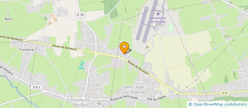 localisation de l'entreprise MADAME CORINNE DEVILLAINE  SAINT-LEGER-SUR-ROANNE