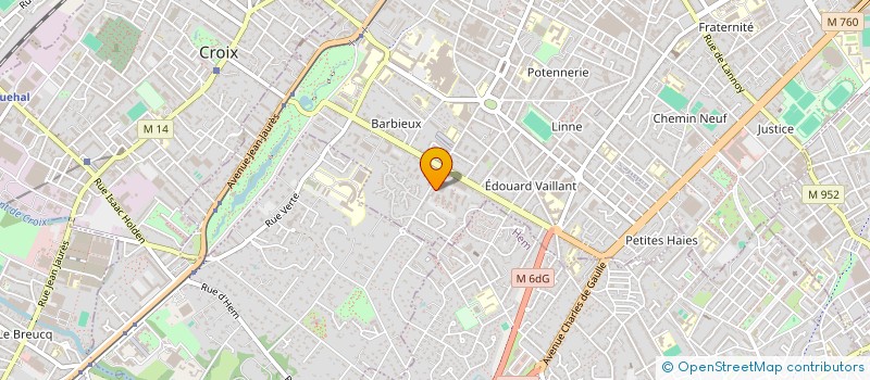 localisation de l'entreprise MADAME CORINNE DEVOS  ROUBAIX