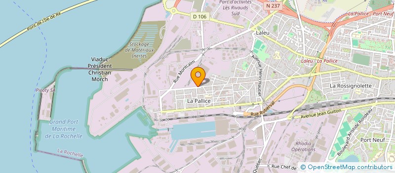 localisation de l'entreprise MADAME CORINNE DHONNEUR  LA ROCHELLE