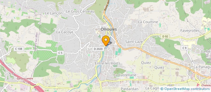 localisation de l'entreprise MADAME CORINNE DI GASPARRO à OLLIOULES