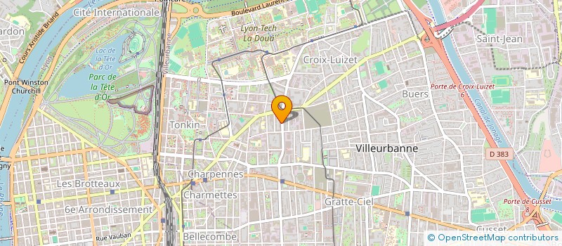 localisation de l'entreprise MADAME CORINNE DIBI  VILLEURBANNE