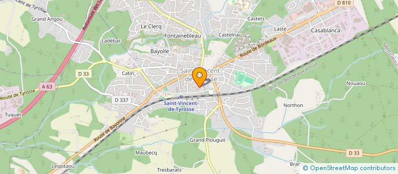 localisation de l'entreprise MADAME CORINNE DORFLEIN  SAINT-VINCENT-DE-TYROSSE