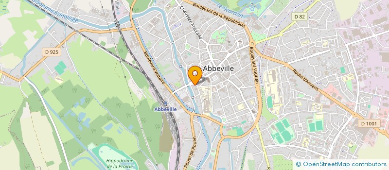 localisation de l'entreprise MADAME CORINNE DOUVRY  ABBEVILLE