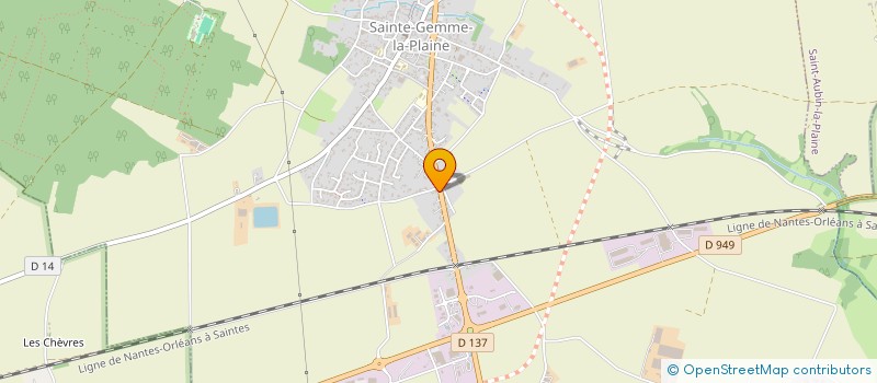 localisation de l'entreprise MADAME CORINNE DUBOIS  SAINTE-GEMME-LA-PLAINE