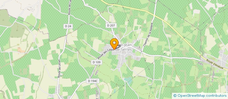 localisation de l'entreprise MADAME CORINNE DUMAS  SAINT-JEAN-DE-SERRES