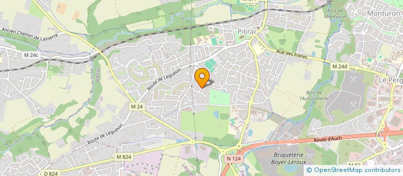 localisation de l'entreprise MADAME CORINNE DUPIN  PIBRAC