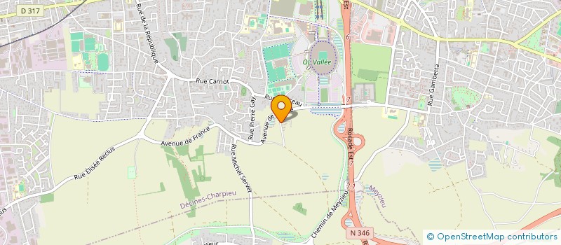 localisation de l'entreprise MADAME CORINNE DUPIRE  DECINES-CHARPIEU