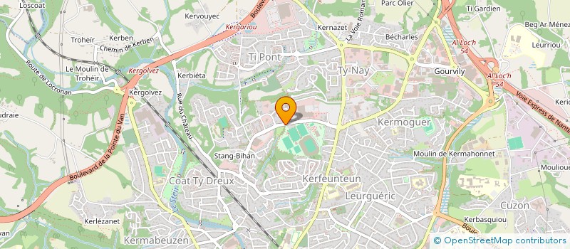 localisation de l'entreprise MADAME CORINNE DUPONT  QUIMPER