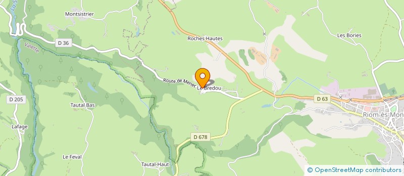 localisation de l'entreprise MADAME CORINNE DUPONT à RIOM-ES-MONTAGNES