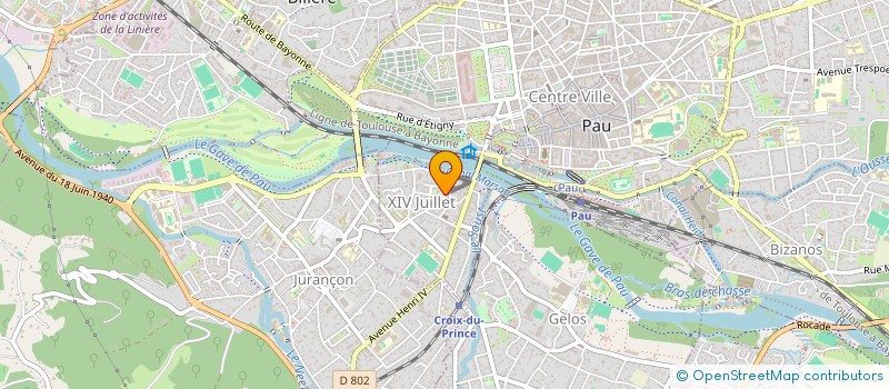 localisation de l'entreprise MADAME CORINNE DUPUIS à PAU