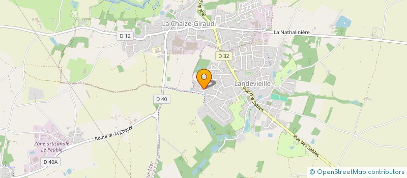 localisation de l'entreprise MADAME CORINNE DURAND à LANDEVIEILLE