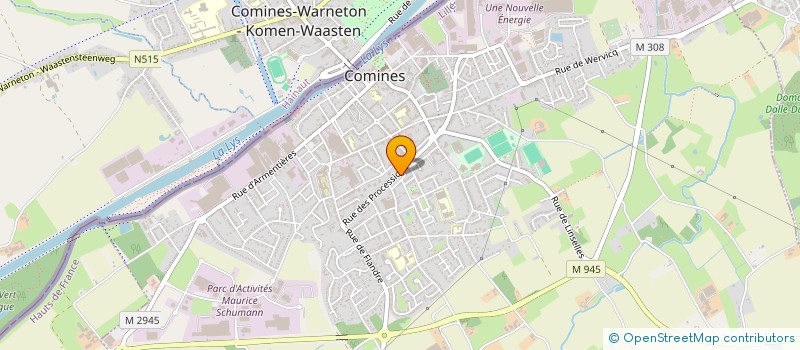 localisation de l'entreprise MADAME CORINNE DUTHILLIEUX à COMINES