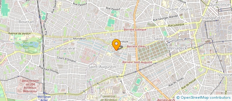 localisation de l'entreprise MADAME CORINNE DUVEAU  BORDEAUX