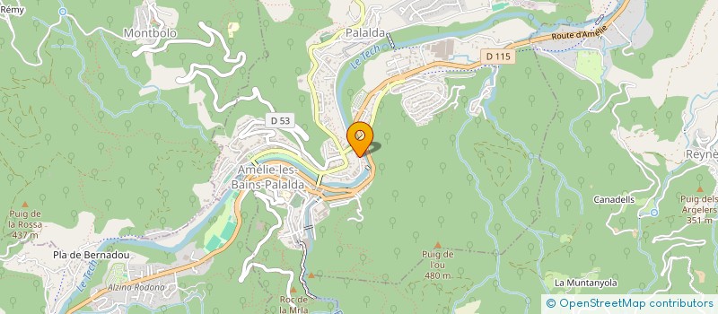 localisation de l'entreprise MADAME CORINNE EGLIN  AMELIE-LES-BAINS-PALALDA