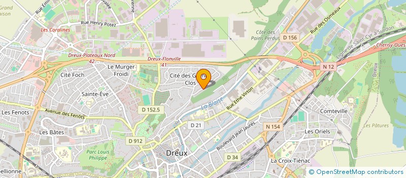 localisation de l'entreprise MADAME CORINNE EGRETEAU à DREUX
