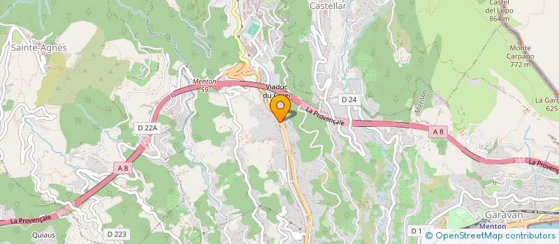 localisation de l'entreprise MADAME CORINNE ESTEL  MENTON