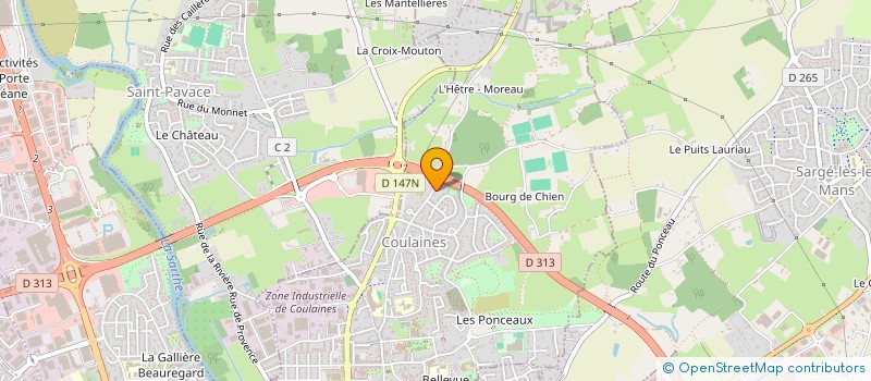 localisation de l'entreprise MADAME CORINNE ETIENNE  COULAINES