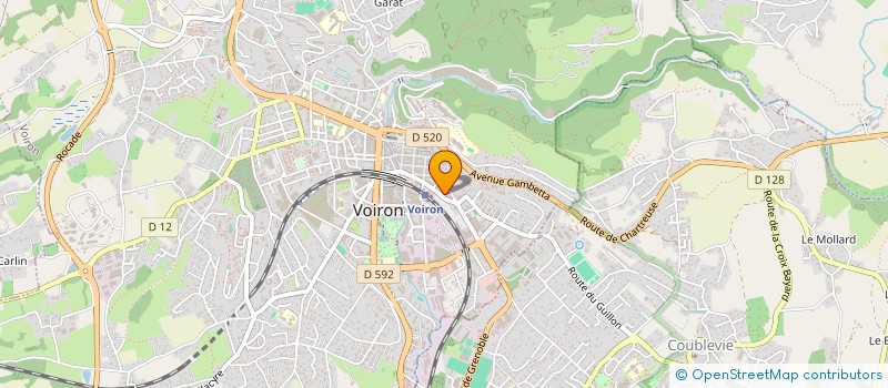 localisation de l'entreprise MADAME CORINNE EUVRARD  VOIRON