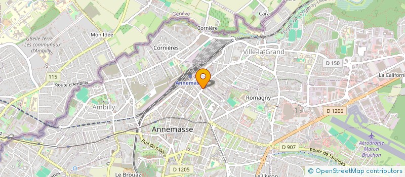 localisation de l'entreprise MADAME CORINNE EYMERY  ANNEMASSE