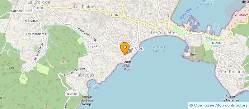 localisation de l'entreprise MADAME CORINNE FAIVRE à LA SEYNE-SUR-MER