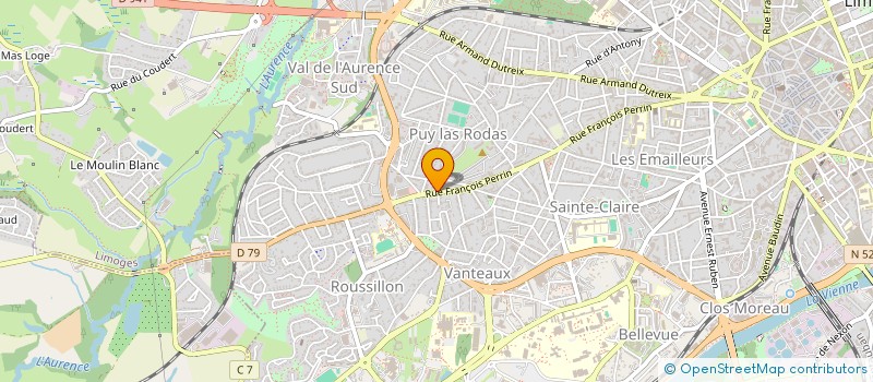 localisation de l'entreprise MADAME CORINNE FASSOT à LIMOGES