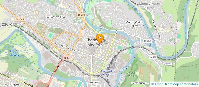 localisation de l'entreprise MADAME CORINNE FIEVEZ  CHARLEVILLE-MEZIERES