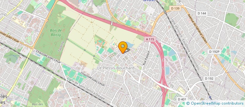 localisation de l'entreprise MADAME CORINNE FILLOUX  LE PLESSIS-BOUCHARD