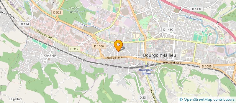 localisation de l'entreprise MADAME CORINNE FLAUM  BOURGOIN-JALLIEU