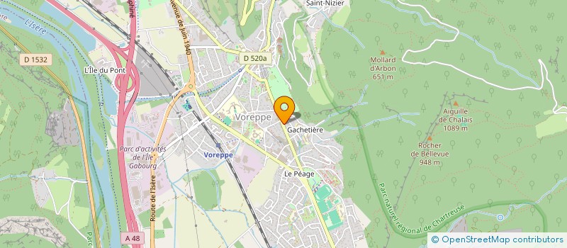 localisation de l'entreprise MADAME CORINNE FLEURET  VOREPPE