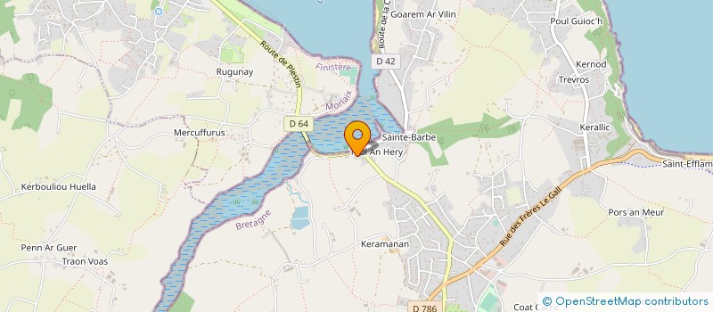 localisation de l'entreprise MADAME CORINNE FLEURY  PLESTIN-LES-GREVES