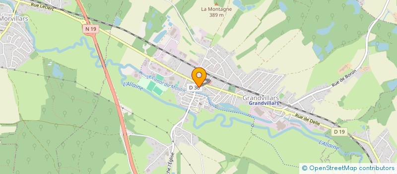 localisation de l'entreprise MADAME CORINNE FLORIS à GRANDVILLARS