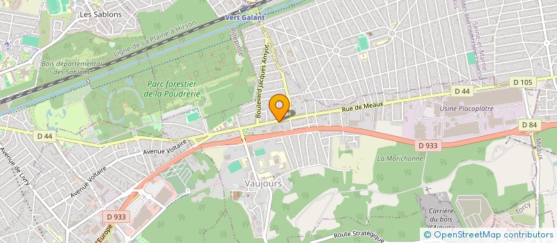 localisation de l'entreprise MADAME CORINNE FLOTTERER  VAUJOURS