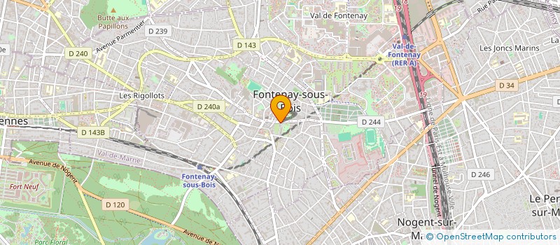 localisation de l'entreprise MADAME CORINNE FORNASIERO  FONTENAY-SOUS-BOIS