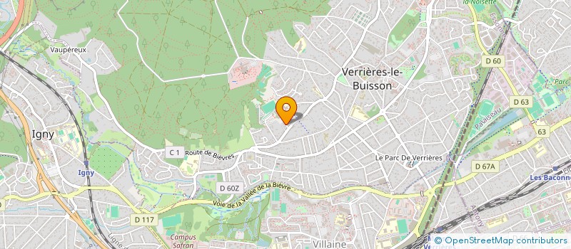 localisation de l'entreprise MADAME CORINNE FOUINAUD à VERRIERES-LE-BUISSON