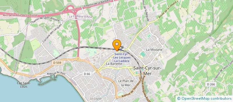 localisation de l'entreprise MADAME CORINNE FOUQUIER à SAINT-CYR-SUR-MER