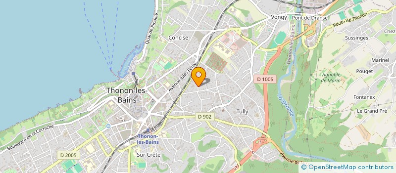 localisation de l'entreprise MADAME CORINNE FOY à THONON-LES-BAINS