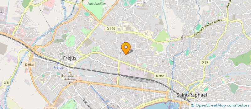 localisation de l'entreprise MADAME CORINNE FRAIGNIAUD à FREJUS