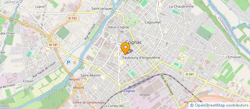 localisation de l'entreprise MADAME CORINNE FRANC à COGNAC