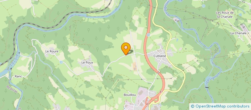 localisation de l'entreprise MADAME CORINNE FREYSSENET  SAINT-MAURICE-DE-LIGNON