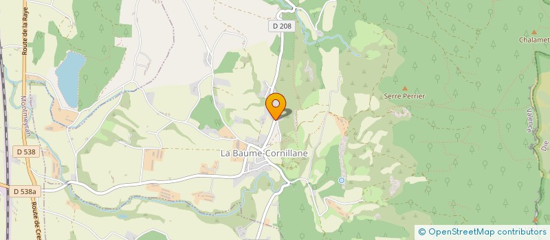 localisation de l'entreprise MADAME CORINNE FROISSART à LA BAUME-CORNILLANE