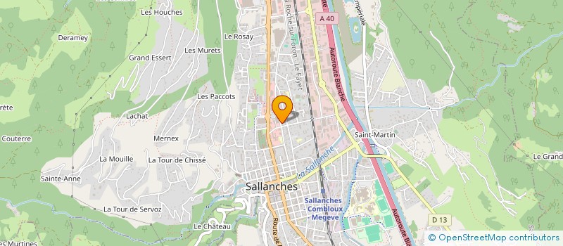 localisation de l'entreprise MADAME CORINNE GAGNOU à SALLANCHES